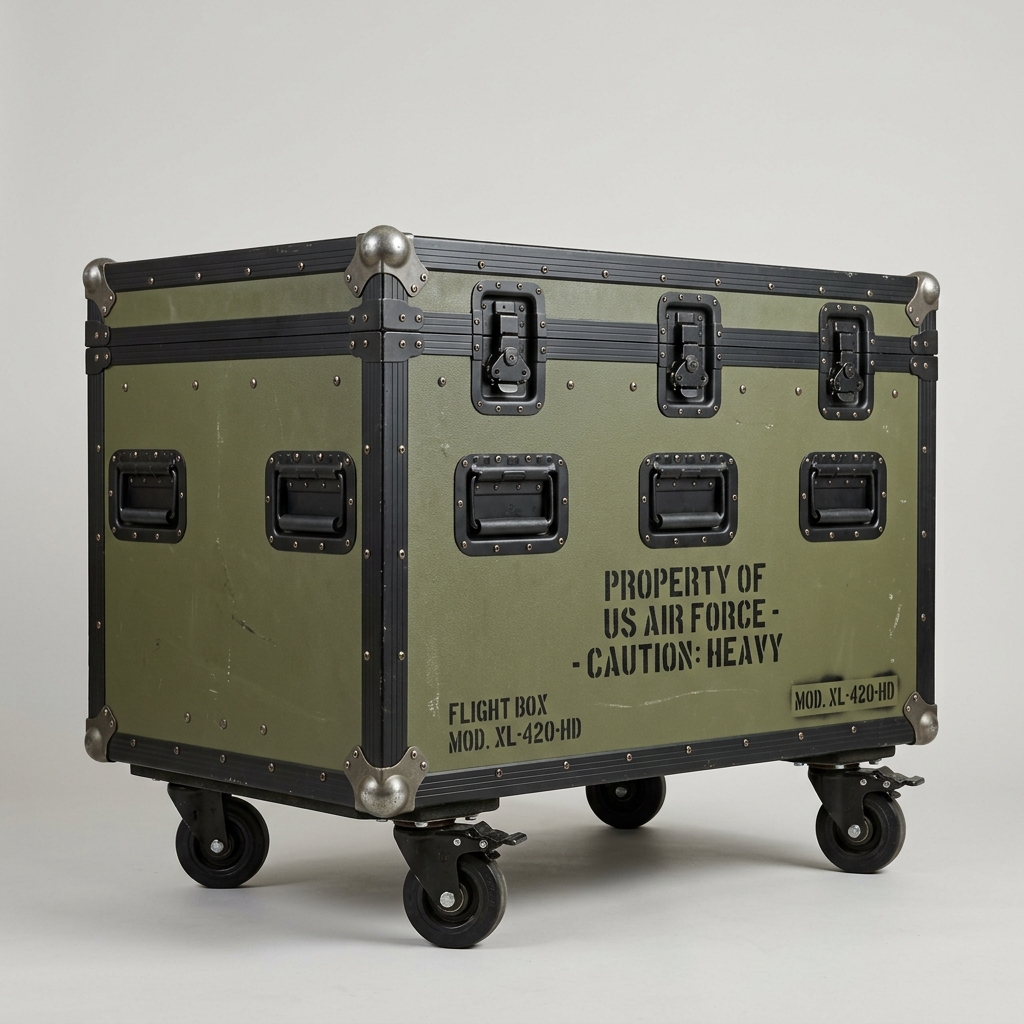 Military Spec Olive Heavy-Duty Transport Trunk