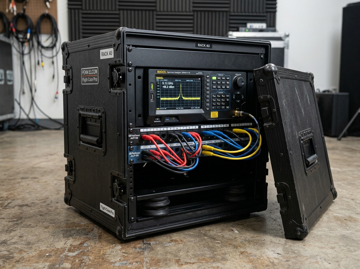 4U Shockproof 19-Inch Rack Mount Flight Case